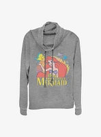 Disney The Little Mermaid Title Cowlneck Long-Sleeve Girls Top