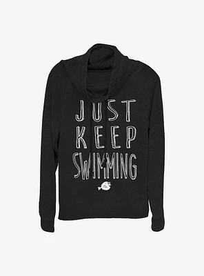 Disney Pixar Finding Nemo Swimming Cowlneck Long-Sleeve Girls Top