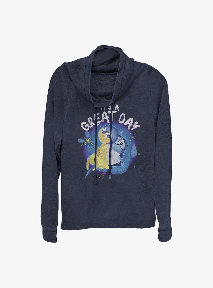 Disney Pixar Inside Out Great Day Cowlneck Long-Sleeve Girls Top