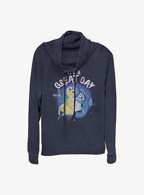 Disney Pixar Inside Out Great Day Cowlneck Long-Sleeve Girls Top