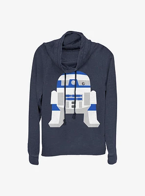 Star Wars R2 Cute Cowlneck Long-Sleeve Girls Top