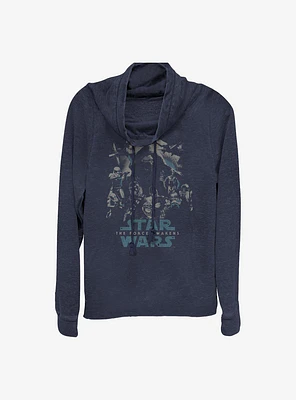 Star Wars: The Force Awakens Poster Cowlneck Long-Sleeve Girls Top