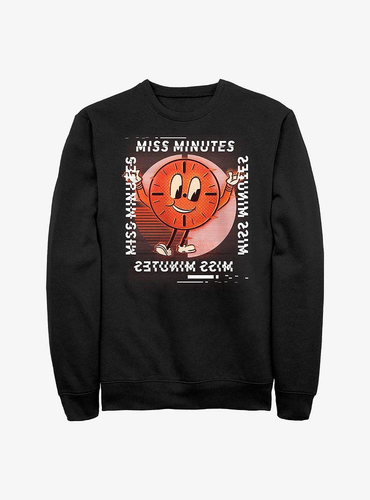 Marvel Loki Miss Minutes Glitch Crew Sweatshirt