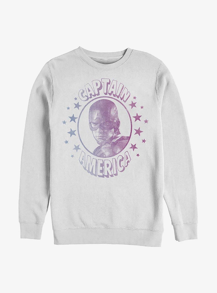 Marvel Captain America Stars Crew Sweatshirt