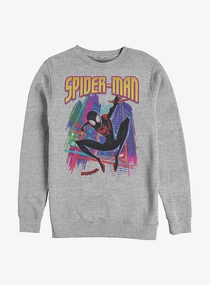 Marvel Spider-Man Tower Hero Crew Sweatshirt
