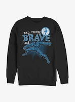 Marvel Black Panther Brave Like Dad Crew Sweatshirt