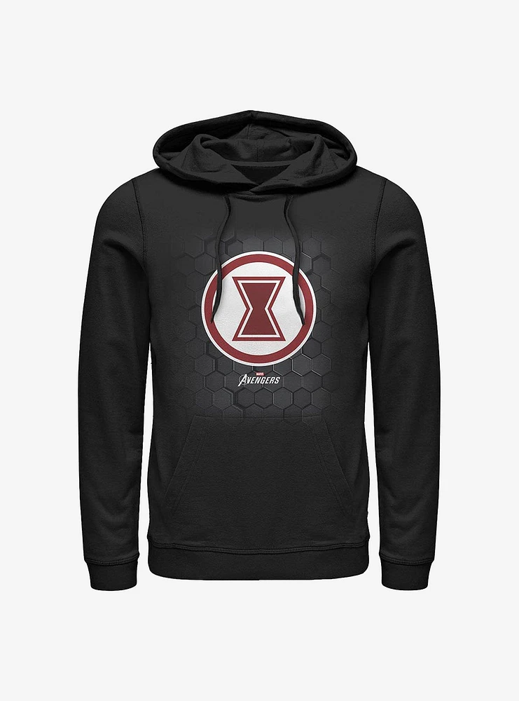 Marvel Black Widow Hex Logo Hoodie