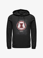 Marvel Black Widow Hex Logo Hoodie