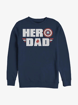 Marvel Captain America Hero Dad Crew Sweatshirt