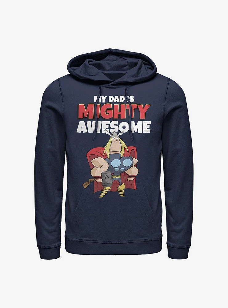 Marvel Thor My Dad Is Mighty Awesome Hoodie