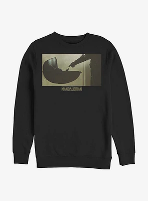 Star Wars The Mandalorian Child Painted Scene Crew Sweatshirt