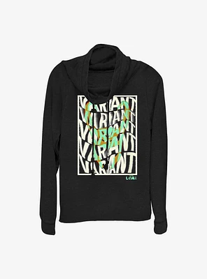 Marvel Loki Variant Cowlneck Long-Sleeve Girls Top