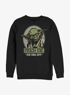 Star Wars Yoda Pinch Me Sweatshirt