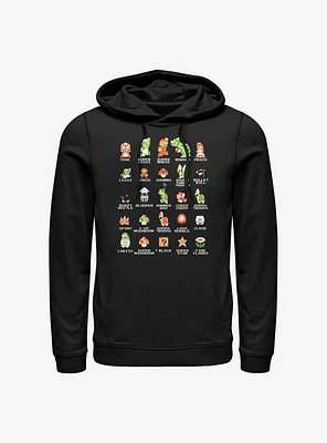 Nintendo Mario Pixel Cast Hoodie