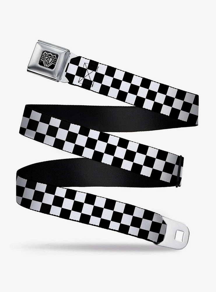 Checker Print Seatbelt Belt