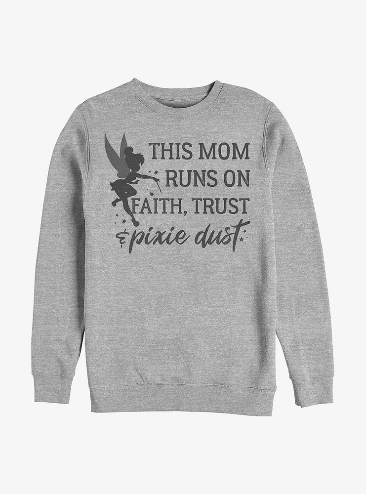 Disney Tink This Mom Runs On Crew Sweatshirt