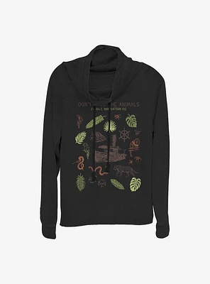 Disney Jungle Cruise Icons Cowlneck Long-Sleeve Girls Top