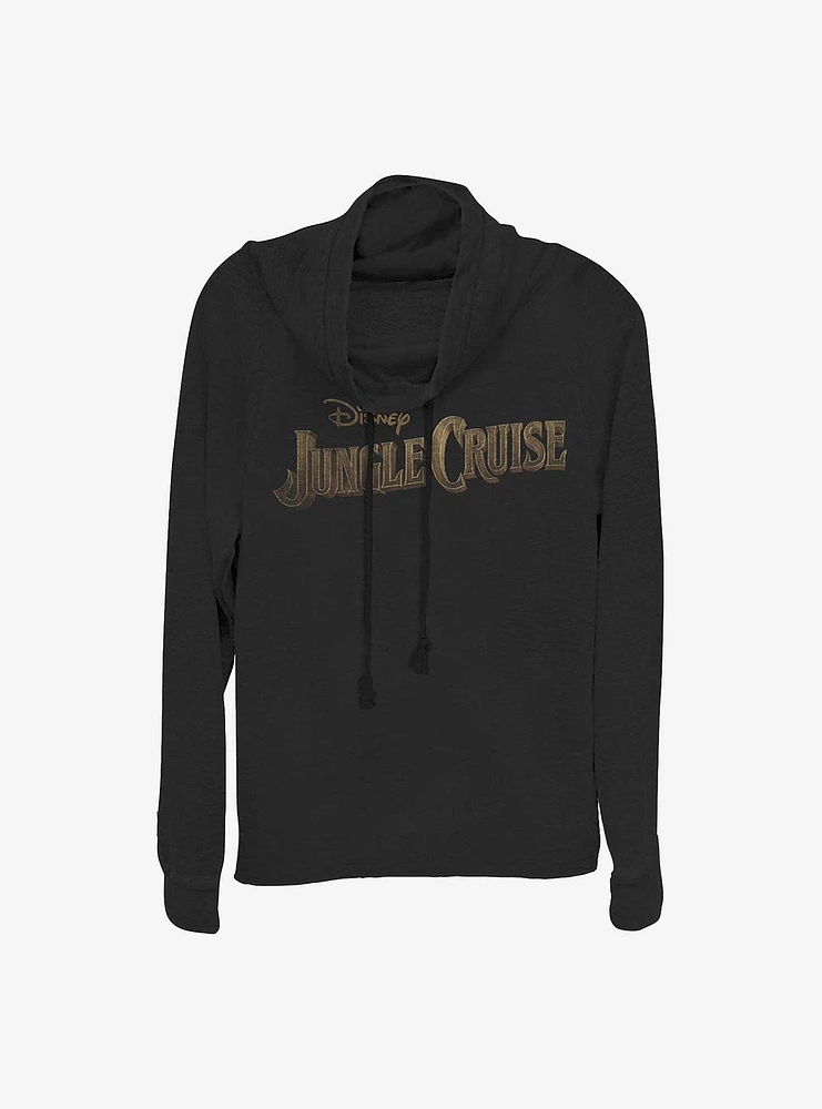 Disney Jungle Cruise Logo Cowlneck Long-Sleeve Girls Top
