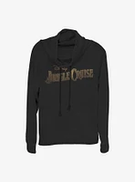 Disney Jungle Cruise Logo Cowlneck Long-Sleeve Girls Top