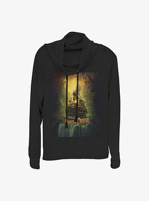 Disney Jungle Cruise Poster Cowlneck Long-Sleeve Girls Top