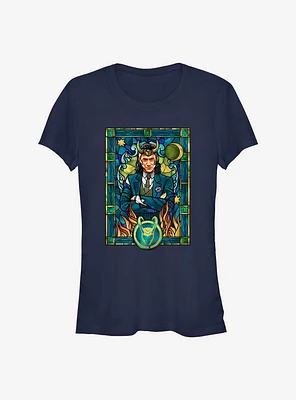 Marvel Loki Stained Glass Window Girls T-Shirt