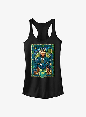 Marvel Loki Stained Glass Window Girls Tank