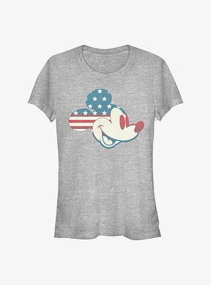 Disney Mickey Mouse America Flag Girls T-Shirt
