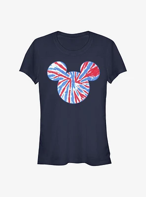 Disney Mickey Mouse Tie Dye America Girls T-Shirt