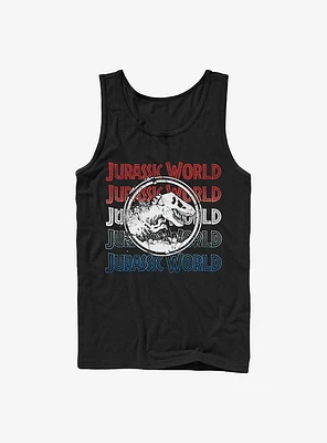 Jurassic Park Logo Repeat Tank