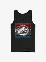 Jurassic Park Logo Repeat Tank