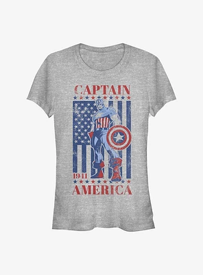 Marvel Captain America 'Merica Girls T-Shirt