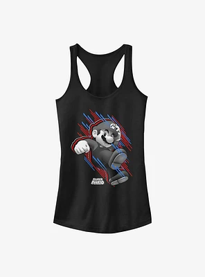 Nintendo Mario Fast Stripes Girls Tank