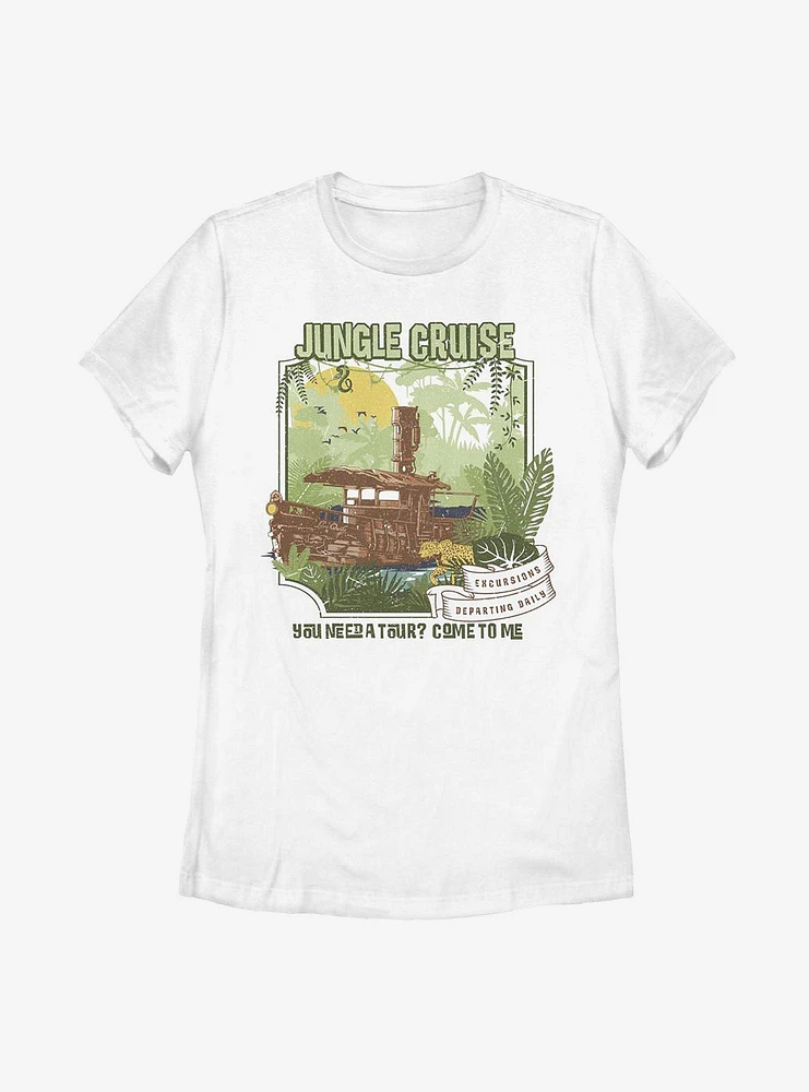 Disney Jungle Cruise Daily Tours Womens T-Shirt