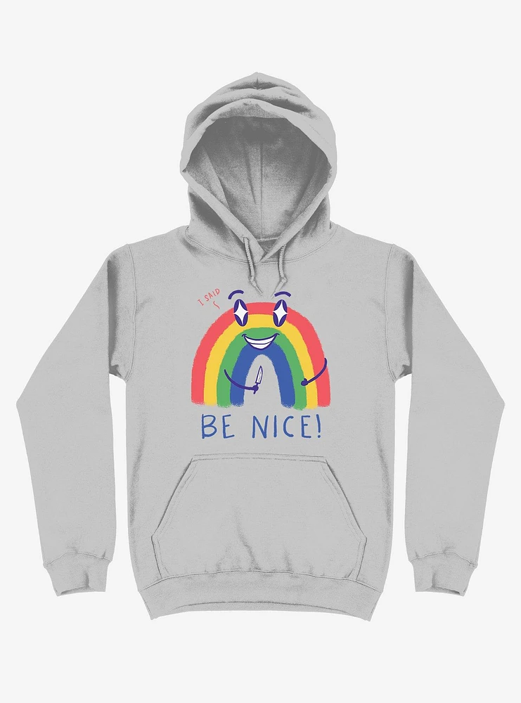Rainbow Knife Be Nice 2.0 Silver Hoodie