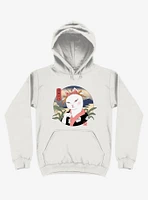 Cat Neko Geisha White Hoodie