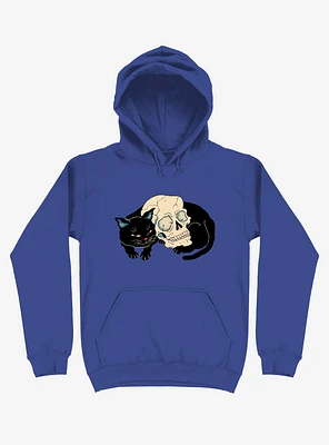 Cat Neko Skull Royal Blue Hoodie