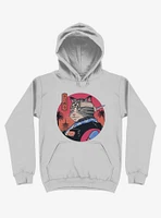 Samurai Cat Silver Hoodie