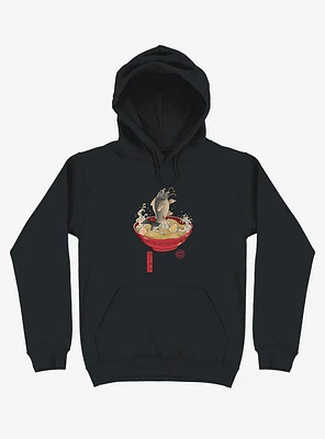 Fish Ramen Black Hoodie