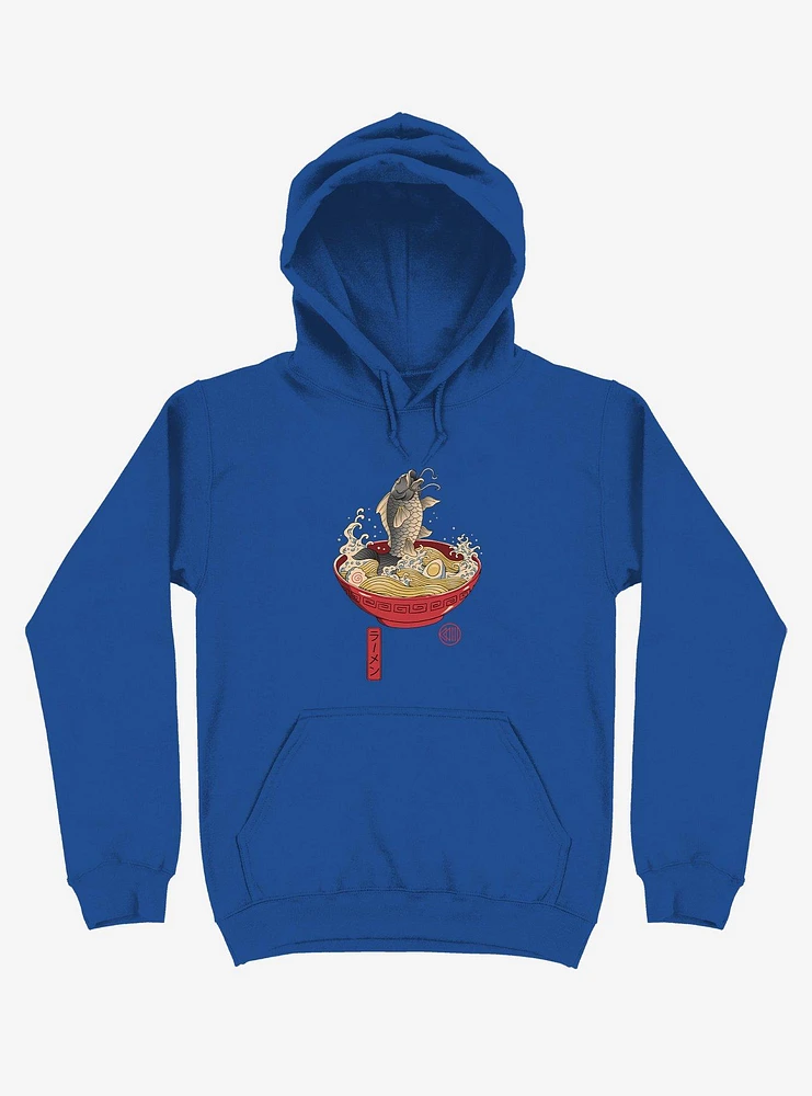 Fish Ramen Royal Blue Hoodie