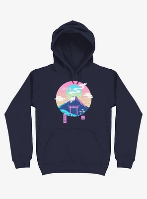 Fuji Wave Navy Blue Hoodie