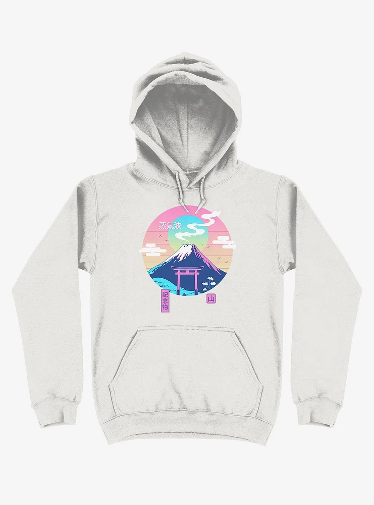 Fuji Wave White Hoodie
