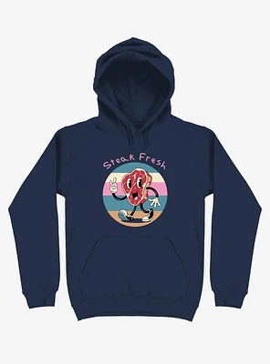 Steak Fresh! Navy Blue Hoodie