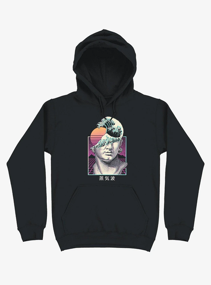 Great Vaporwave Black Hoodie