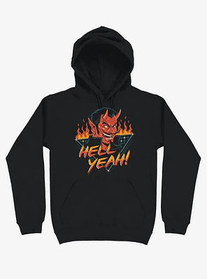 Hell Yeah! Devil Flames Black Hoodie