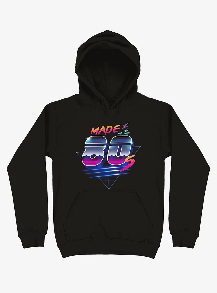 Made The 80's Black Hoodie