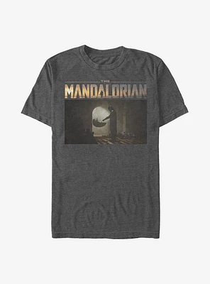 Star Wars The Mandalorian Logo Scene T-Shirt