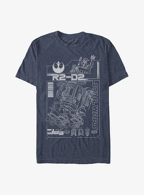 Star Wars R2-D2 Schematic T-Shirt