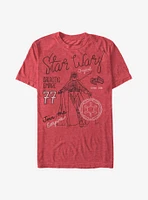 Star Wars Line Vader T-Shirt