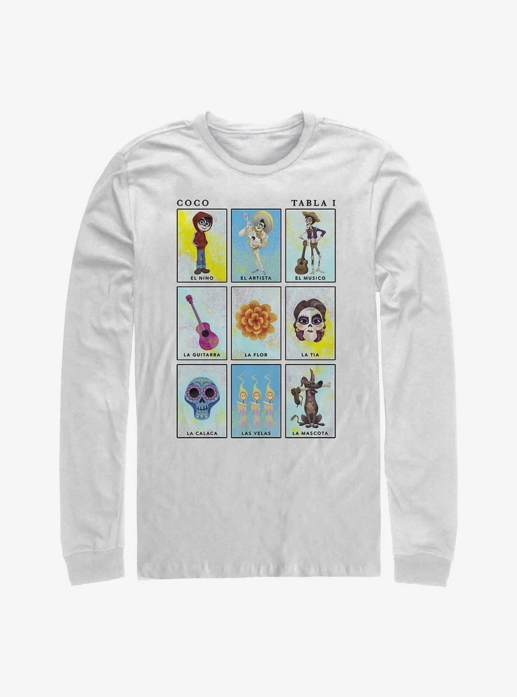 Disney Pixar Coco Card Art Long-Sleeve T-Shirt