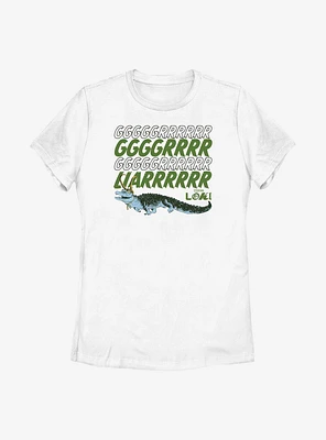 Marvel Loki Alligator Growl Womens T-Shirt